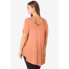 Roaman's Women's Plus Size Ultra Drape V Neck Swing Tunic - 3 of 4