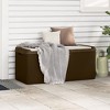 vidaXL Patio Storage Box with Seat Cushion Brown 92.5 gal PP - 3 of 4