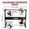 Pyle PKBRD6139BT Digital Musical Karaoke Keyboard Piano with Bluetooth, 61 Keys, Includes Stand, Stool, Headset, and Case - 2 of 4