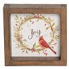 C&F Home Cardinal Wreath Christmas Table Sitter Centerpieces Set of 2 - 2 of 4