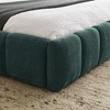 CAVINAS Queen Size Chenille Fabric Bed Frame with Thick Fabric, Upholstered Grounded Platform Bed with Headboard and Solid Frame - 4 of 4