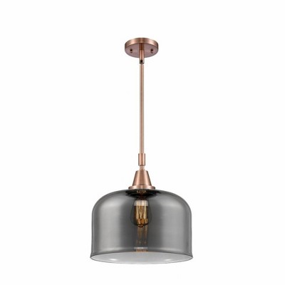 Bell - 1 Light Stem Hung Mini Pendant In Industrial Style-14.13 Inches Tall and 12 Inches Wide