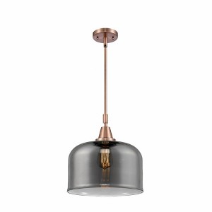 Bell - 1 Light Stem Hung Mini Pendant In Industrial Style-14.13 Inches Tall and 12 Inches Wide - 1 of 1