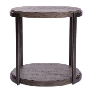 Liberty Furniture,Modern View Round End Table in Gauntlet Gray - 1 of 4