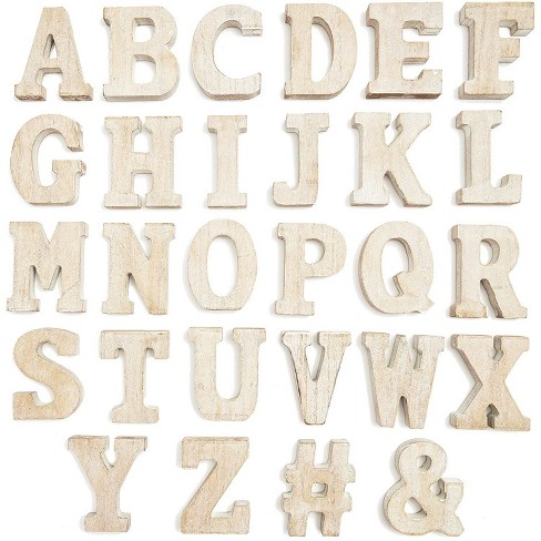 3" MDF letters A-Z alphabet DIY Ready to paint unfinished wood font craft name 