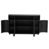 NicBex 48 Inch U-Style Curved Design Storage Cabinet with 4 Doors and Adjustable Shelves for Entryway,Dining Room - 4 of 4