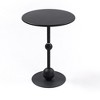 Vynxaria Vintage Round Metal Coffee Table for Small Spaces ¨C Elegant Accent Table - 3 of 4