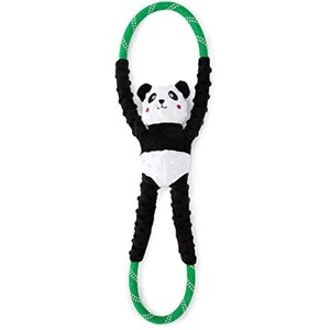 ZippyPaws - RopeTugz Panda Dog Toy - Durable Rope, Squeaky Chew Toy, Perfect for Tug of War - Machine Washable - 1 of 1