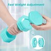 4-in-1 Adjustable Dumbbell Set, for Women with Soft TPU Handle, Free Weights for Home Gym Exercise - 3 of 4