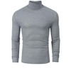 Clearlove Men’s Stretch Muscle Fit Turtleneck Long Sleeve Knit T-Shirt Slim Casual Essential - 3 of 4