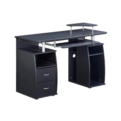Techni Mobili Complete Computer Workstation Desk With Storage Color Espresso