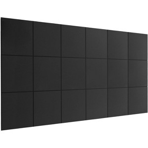 18-Pack Self-Adhesive Acoustic Panels 12x12x0.35in, High-Density Polyester Felt Soundproof Wall Panels for Home Studio, Office, Theater - 1 of 4