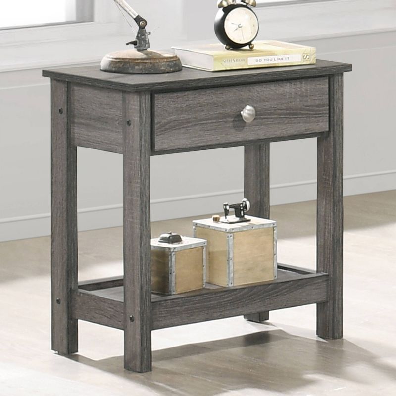 Clonard Wooden End Table Gray - HOMES: Inside + Out, 3 of 6