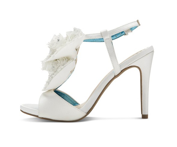Women's Tevolio Rumor Ribbon Front Dress Heels - White 6