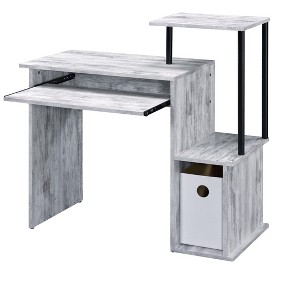 Vynxaria Computer Desk with Keyboard Tray, Shelf & Storage Compartment for Home Office & Study - 1 of 4