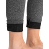 MUK LUKS Womens Fleece Lined Leggings, Charcoal Heather, Small/Medium - 4 of 4