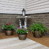 Sunnydaze Modern Decorative Resin Faux Basketweave Planter - 13", 15", and 17" Diameter - 3-Piece Set - 4 of 4