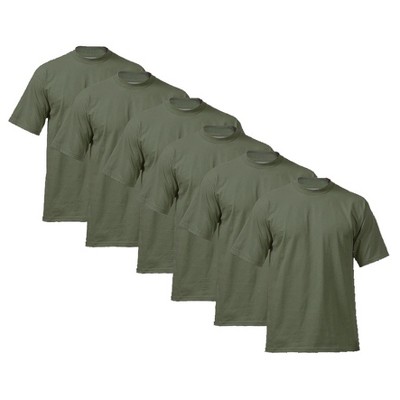 6 Pack Pro Club Men's Heavyweight Short Sleeve Tee T-Shirt