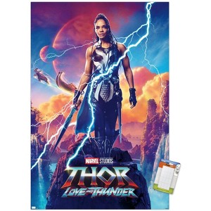 Trends International Marvel Thor: Love and Thunder - Valkyrie One Sheet Unframed Wall Poster Prints - 1 of 4