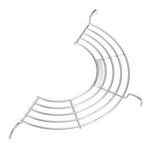Unique Bargains Stainless Steel Semi-circular Tempura Strainers Oil Drain Rack - 1 of 4