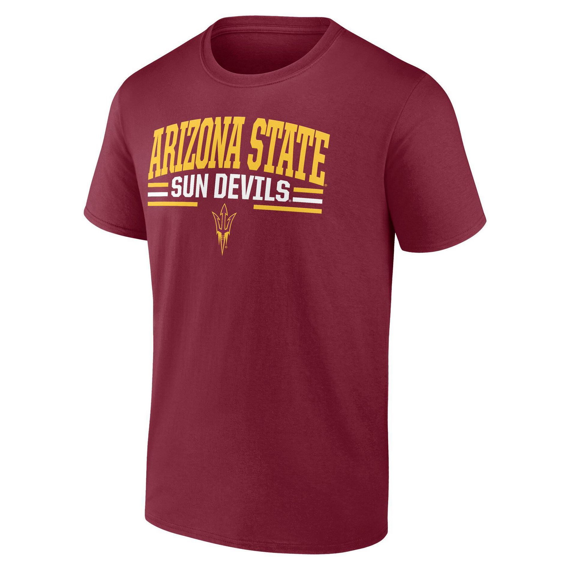 NCAA Arizona State Sun Devils Men's Bi-Blend T-Shirt - Cardinal Red
