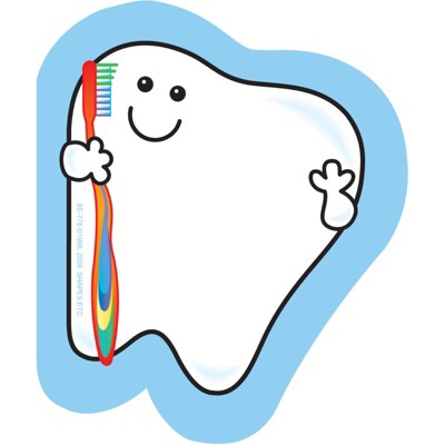Creative Shapes Etc. Tooth Mini Notepad, 3" x 3", 35 Sheets (Pack of 6)