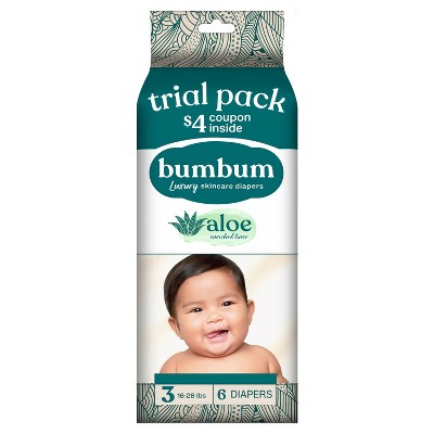 bumbum Luxury Fragrance-Free Disposable Diapers - (Select Size and Count)