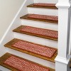 Colonial Mills Monterey Wool Tweed Stair Treads - Red 8"x28" (SET 4) - 3 of 4