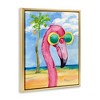 Stupell Industries Looking Good Flamingo Tropical Floating Frame Canvas Art - 2 of 4