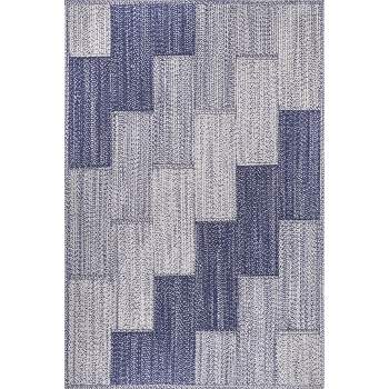 nuLOOM Winslow Wool Contemporary Area Rug - Blue 8' x 10'