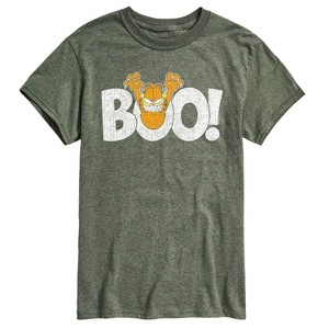 Men's - Garfield - Halloween Garfield Boo Short Sleeve Graphic T-Shirt - 1 of 4