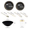 Smarty Had A Party Black with Gold Vintage Disposable Plastic Tableware Set (120 Settings) - 2 of 4