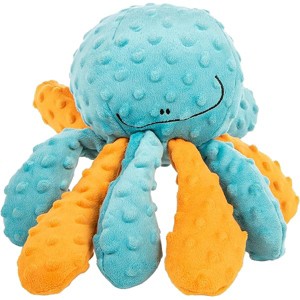 goDog Crazy Tugs Octopus Squeaky Plush Tug Dog Toy, Chew Guard Technolog - Multi Color, Large - 1 of 1