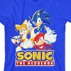 Sonic the Hedgehog Modern Characters With Logo Youth Boy's Royal Blue T-Shirt - 2 of 3