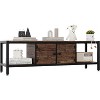 Jojoka Sturdy Wooden Entertainment Center with 2 Closed & 2 Open Shelves - 2 of 4