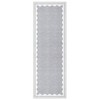 Scalloped Pattern Rugs for Living Room Bedroom Soft Non Slip Low Pile Throw Carpet Washable Foldable Area Rug - 4 of 4