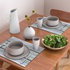 Sheila Wenzel-Ganny Lavender Mint Blue Stripes Placemats - Deny Designs - 2 of 2