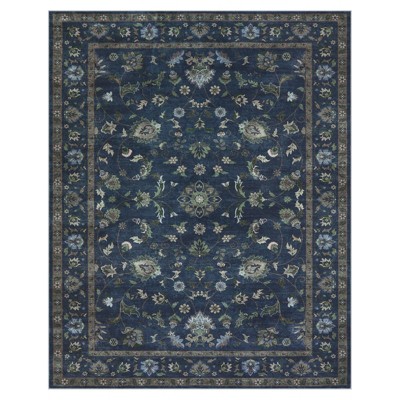 Lahome Vintage Vine Center Full Coverage Short Pile Velvet Rectangular Indoor Area Rug