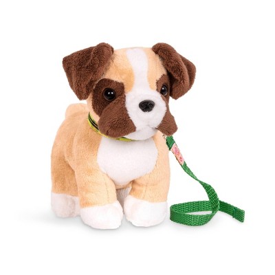 Our Generation Bulldog Pup Puppy Dog Leash Collar for sale online 
