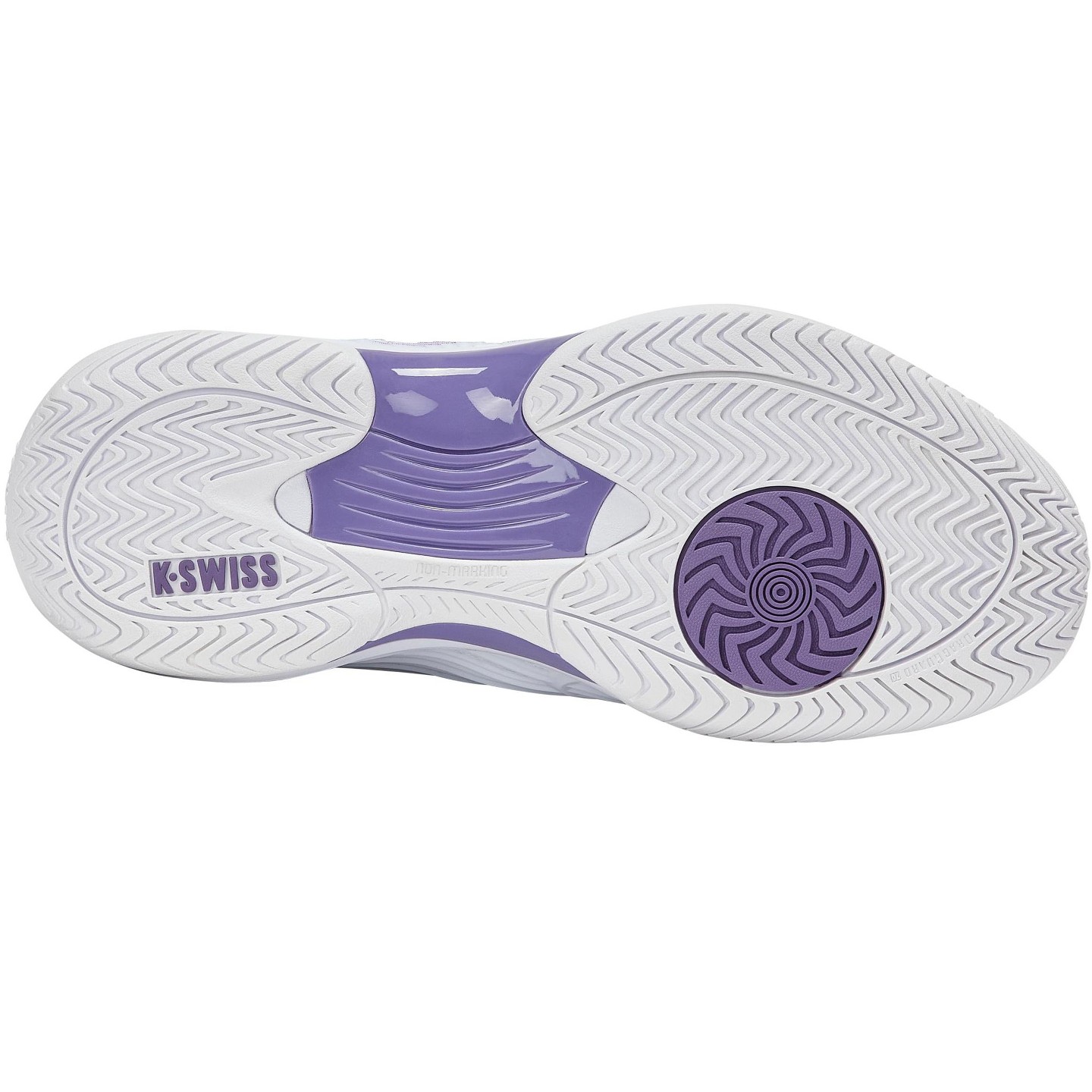 Женские кроссовки K-Swiss Hypercourt Express 3 (White/Purple Haze/Lunar Rock), цвет: Белый — фото 4