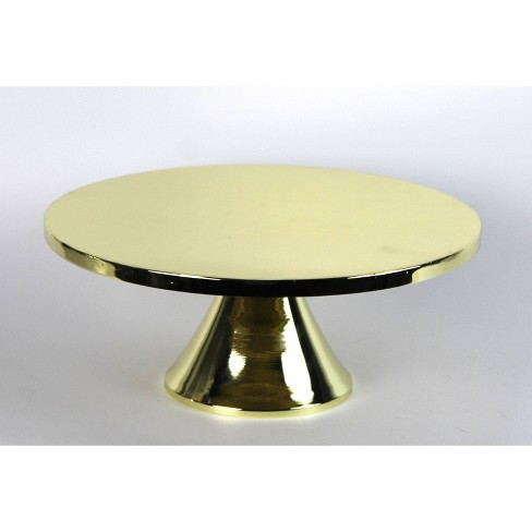 Ibell rotating cake stand 30 cm premium glass and stainless steel