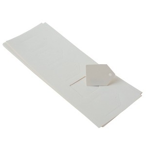 Paper Frenzy Ivory Small Tags 1.5" x 2" 100 pack Laser Compatible - 1 of 3