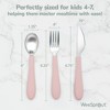 WeeSprout Kids Stainless Steel Utensils Set - Premium 18/8 Grade Silverware Kit - 2 Spoons, 2 Forks, 2 Knives - 3 of 4