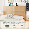 Brafab Fluted Queen Size Wooden Platform Bed Frame with Wooden Headboard and Storage Drawers，No Box Spring Needed, Easy Assembly - 2 of 4