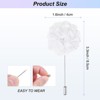 Unique Bargains Wedding Camellia Flower Groom Boutonnieres Lapel Pins for Men 1 Pc - 3 of 4