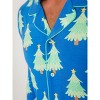 RuffleButts SoftSnooze Gender Inclusive Holiday Adult Button Up Pajama Set - 4 of 4