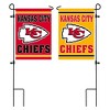 Embossed Suede, Kansas City Chiefs Double Sided Indoor Outdoor Decor 18" x 12.5" - 2 of 2