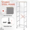 5-Drawer Tall Fabric Dresser with Wood Top, Storage Organizer Chest for Bedroom, Closet, Hallway, Sturdy Steel Frame - 4 of 4
