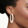 Ross-Simons 6-7mm Cultured Pearl Hoop Earrings in 14kt Yellow Gold - 2 of 4
