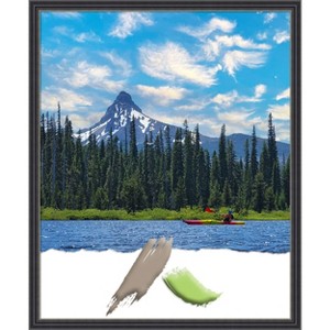 Amanti Art Stylish Black Narrow Wood Picture Frame - 1 of 4